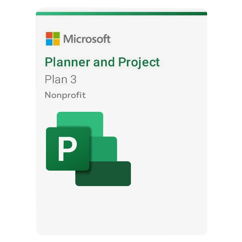 Microsoft Planner and Project Plan 3 (nonprofit)