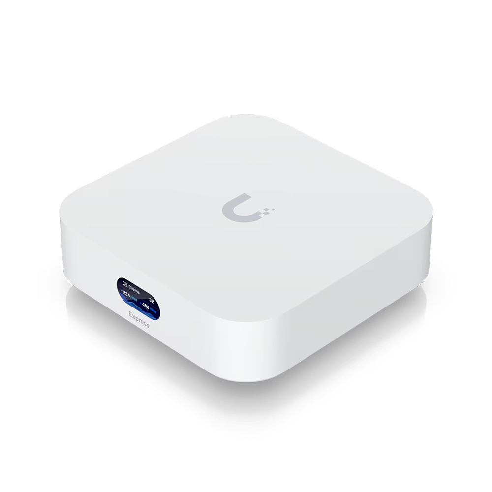 Ubiquiti UniFi Express Ux, Powerfully Compact UniFi Cloud Gateway And WiFi 6 Access Point, 140 M² Single-Unit Coverage, 60+ Devices, 1 GbE RJ45 Wan