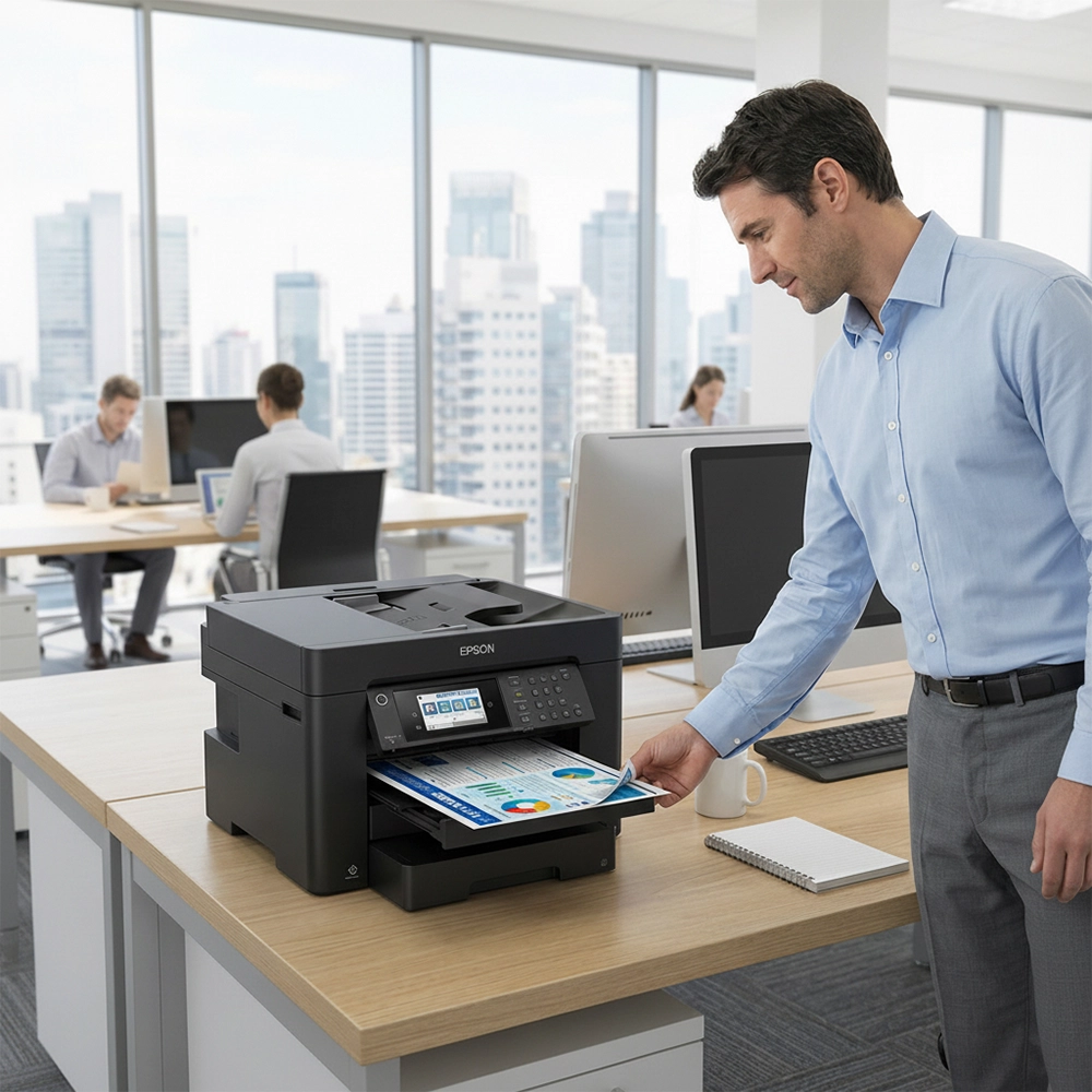 Epson WorkForce Pro Wireless Inkjet Multifunction Printer - Colour