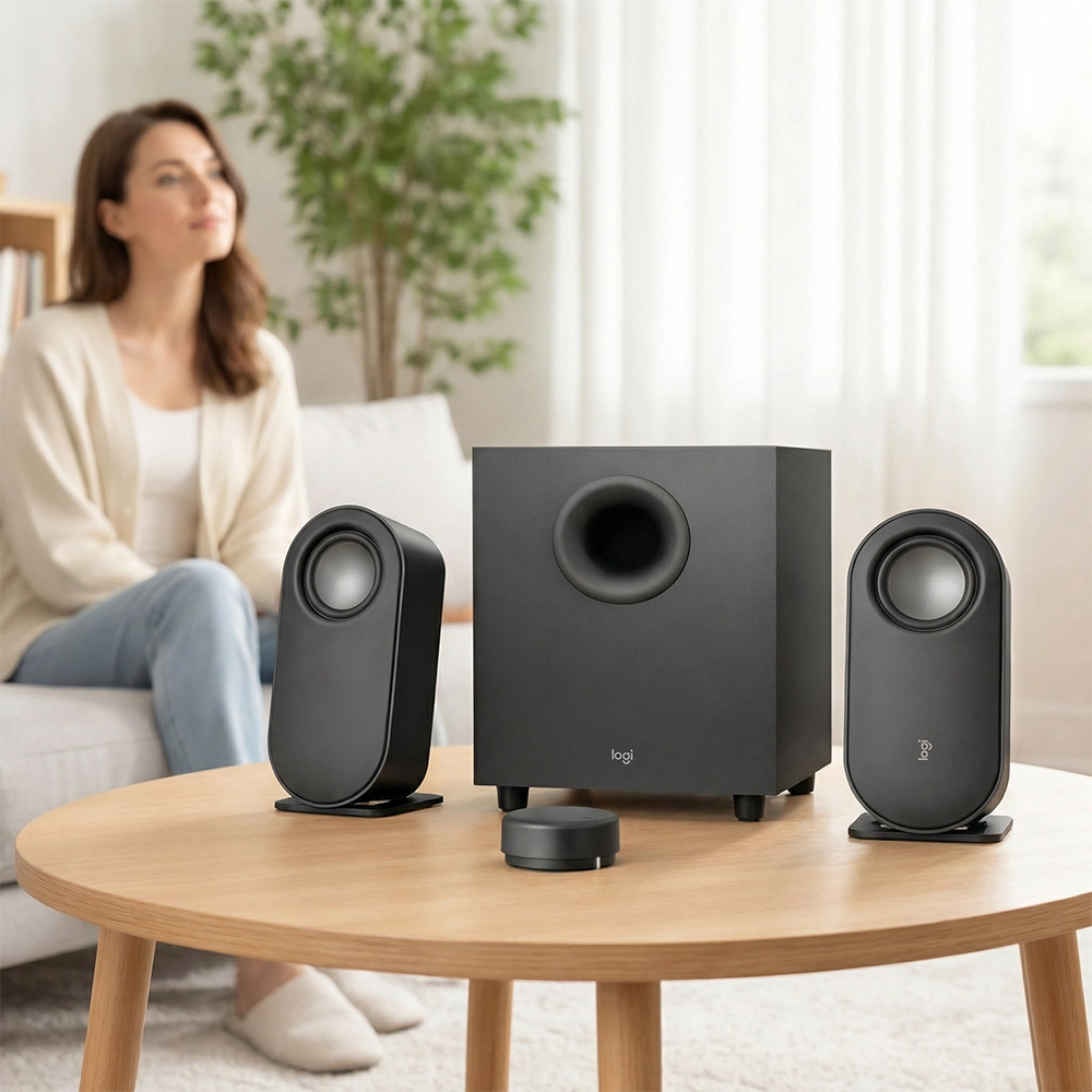 Logitech Z407 Bluetooth Computer Speakers with Subwoofer and Wireless Control