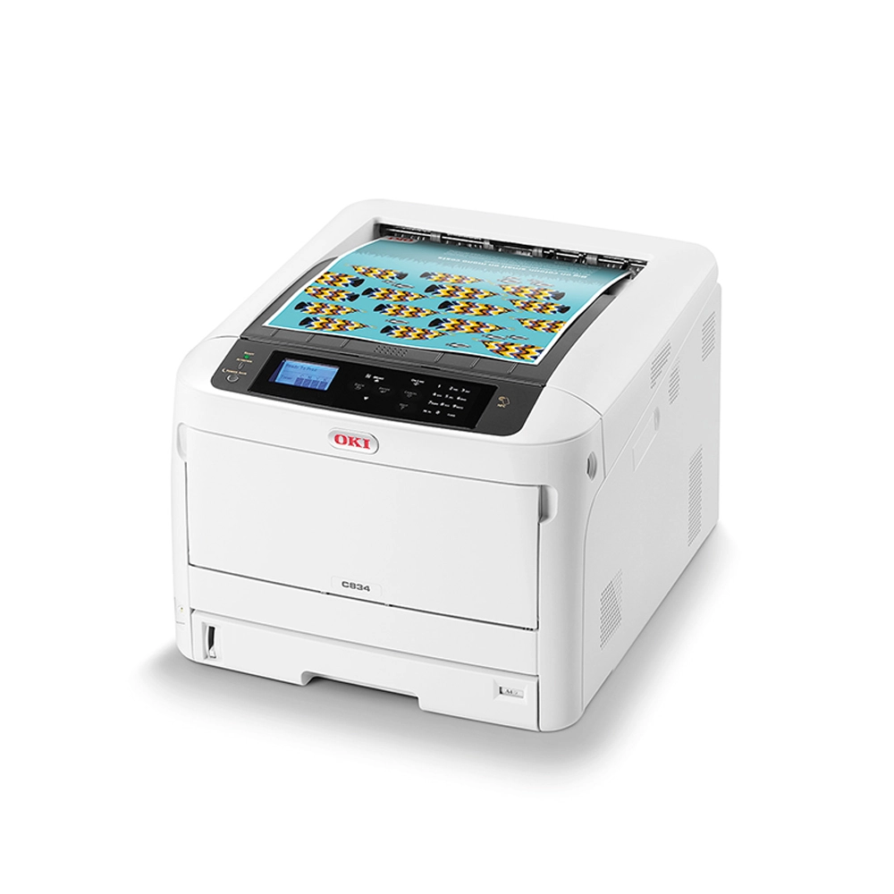 Alternative view of OKI C834dnw A3 Colour Laser Printer with Duplex & Network