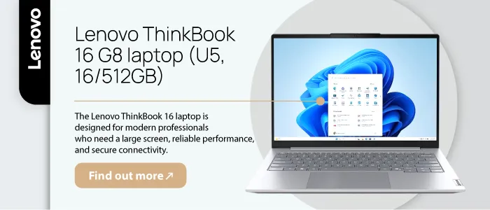 Lenovo ThinkBook 16 G8 laptop (U5, 16512GB)